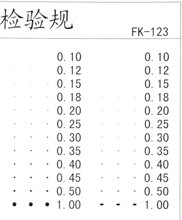 Flaw Detection Gauge SEC Size Estimation Chart (Transparency) for Defects and Measuring (Transparent, 5) - Image 6