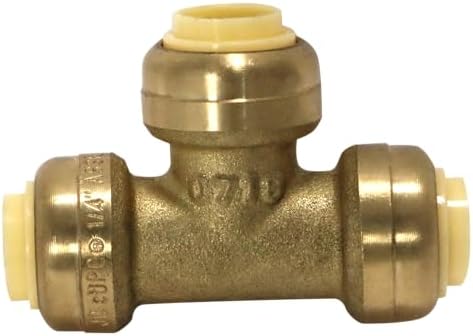XFITTING Push Fit 1/4 Inch x 1/4 Inch x 1/4 Inch Push Fit Tee, 10 Pieces by XFITTING