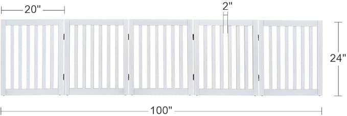 unipaws 24”H Free Standing Pet Gate - Image 7