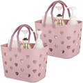 Portable Shower Caddy with Handle Plastic Shower Basket Organizer, Pink by Anyoifax