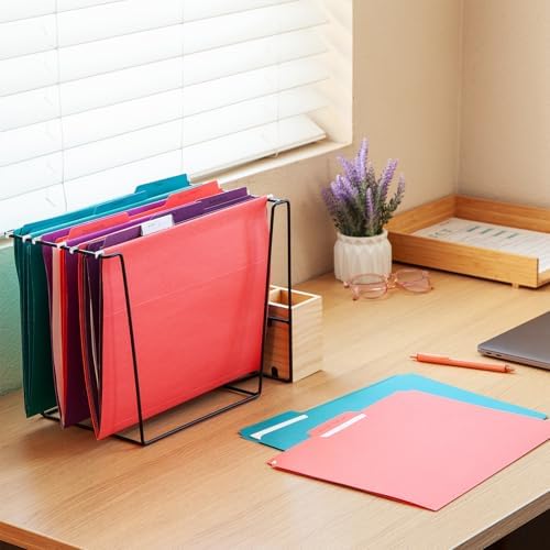 Oxford Hanging File Folders, 25 Pack, Letter Size (8.5" x 11"), 5 Bright Colors, 5 Tab Positions, Includes Tabs and Inserts, Hanging Files for Office and Document Organization - Image 5