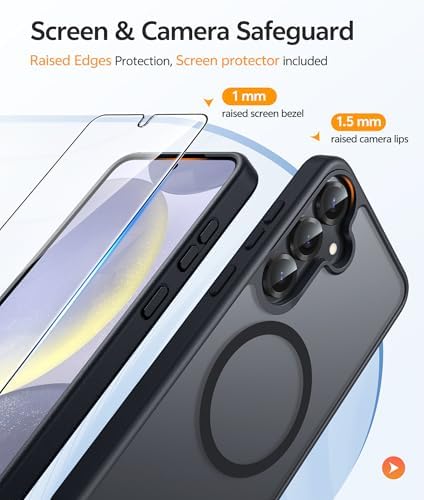 FNTCASE for Samsung Galaxy S25/S24 Case, Fit for Magsafe, Screen Protector - Image 4