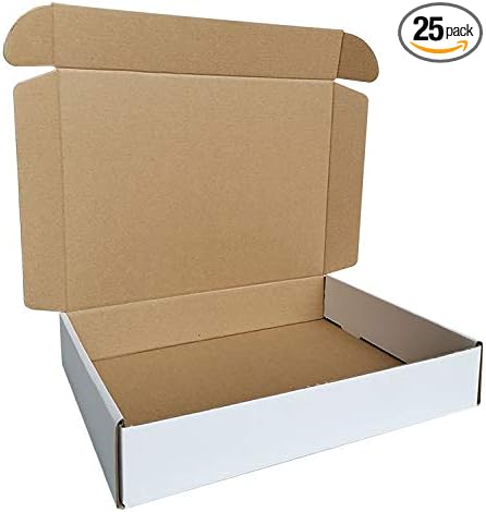 Corrugated Mailers, 11 1/8" x 8 5/8" x 2", 25 Pack, Cardboard Shipping Boxes by CH-BOX