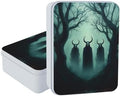 Small Metal Tins Box-4.7" x3.5"x1.6" Rectangular Empty Storage Box With Lid Decorative Organizer Storage Tin Case For Office/Cookie/Candy/Jewelry/Photo/Letter-Skull Forest by Unknown
