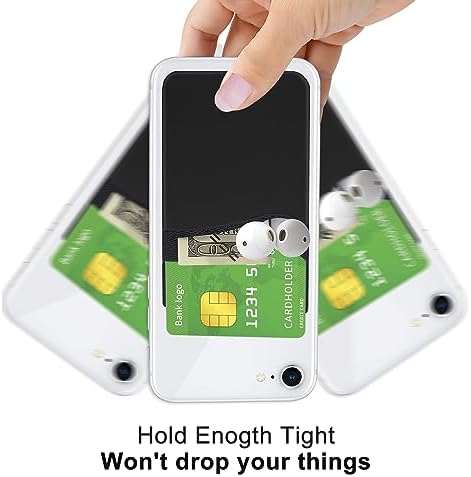 Senose 5 Pack Phone Wallet, Card Holder Back of Phone Stick On Pocket - Image 3