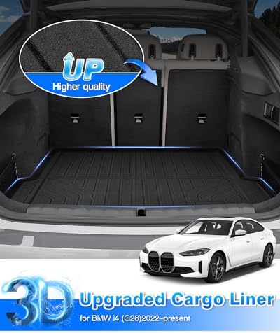 Cartist Cargo Liner for BMW I4 eDrive35 / eDrive40 / xDrive40 / M50 2022-2026 Trunk Mat, All Weather Cargo Mat for i4 Accessories, Heavy Duty Car Mats, Car Accessories - Image 2