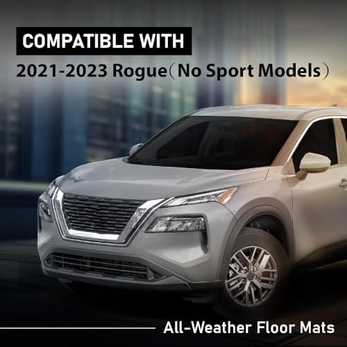 G-PLUS TPE Floor Mats 3PCS Fit Nissan Rogue 2021-2025(No Sport Models) - Image 2