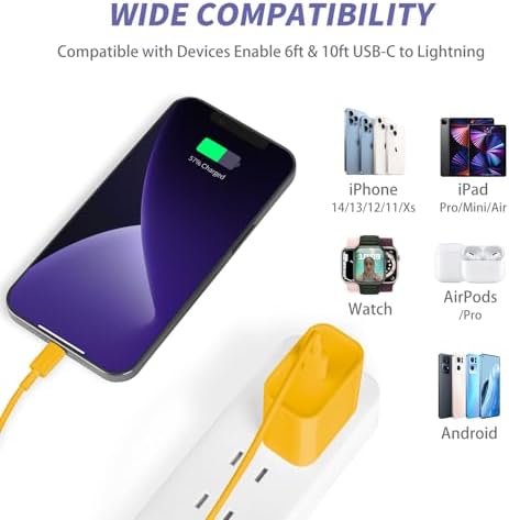 iPhone 14 13 12 11 Charger Fast Charging,USB C Charger with 10FT/6FT Cable - Image 6