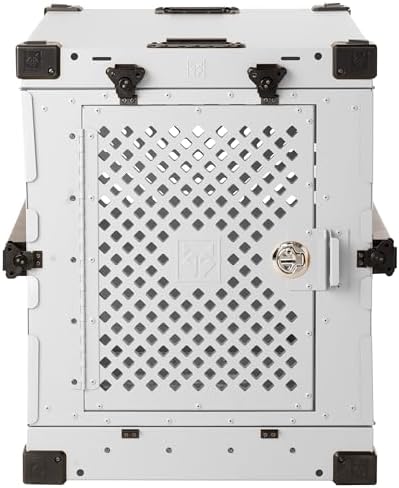 Impact Collapsible Dog Crate - Heavy Duty Travel Aluminum Kennel, White 24" by ImpactDogCrates