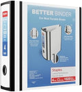 Staples Better 4-Inch 3-Ring View Binder, White, 2-Pack by Staples