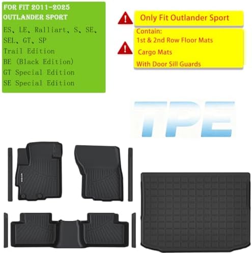 Floor Mats Set for 2011-2025 Mitsubishi Outlander（Only Sport） - Image 2