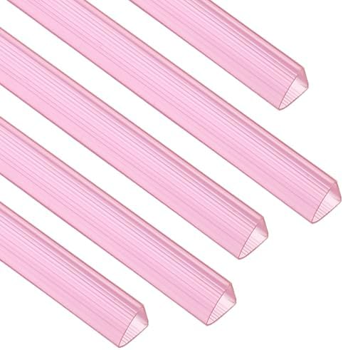 PATIKIL 30Pcs Binding Bars, 13x15mm Binding Bars Slide Grip 120 Sheets Capacity A4 Size Report Binder Presentation Binder for Study Office Report Cover Resume, Transparent Red by PATIKIL