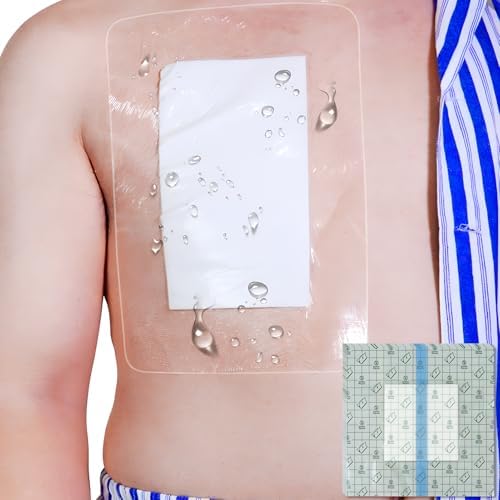 Waterproof Shower Protector Large Cover Shields for PICC Central Line Peritoneal Dialysis Chest Port Feeding Tube PD Catheter Accessories Bandages with Non-Stick Center Pad 12"x12"(Pack of 14) by Unknown