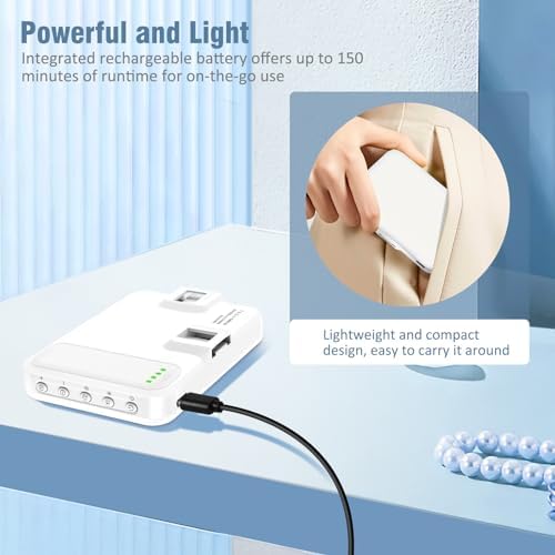 ALTSON 60 LED Portable Selfie Light Video Conference Lighting with Clip & Camera Tripod Adapter Rechargeable 2200mAh CRI 97+, 9 Light Modes for Phone iPhone Webcam Laptop Photo Makeup - Image 5