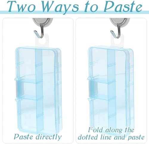 500 Pcs Hang Tags 1.3×0.9 Inch Hang Tabs Round Hole Hanging Tabs Retail Self Adhesive Hang Tags Clear Plastic Hanging Stickers Compatible for Yoto Cards Handicrafts Jewelry Display (1-1/4 x 7/8 Inch) - Image 4