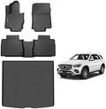 AIPOIL® Floor Mats & Cargo Liner Set for 2020-2025 2026 Mercedes Benz GLE& GLE 350& GLE 450 (No for Coupe) All Weather Protection TPE Anti-Slip Automotive Full Set Custom Car Mats Accessories - Black by AIPOIL