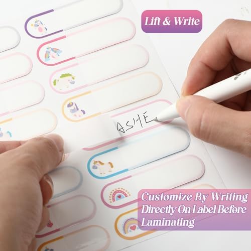Waterproof Name Labels for Kids Daycare 320 Pcs, Pink Unicorn Style - Image 4