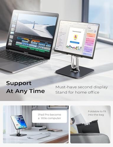 LISEN for iPad Stand Holder, Aluminum Tablet Stand Holder for iPad - Image 4