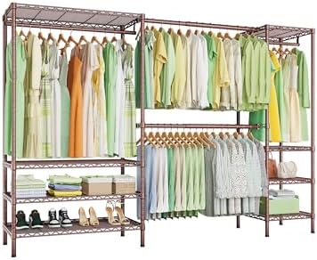 Ulif E11 Heavy-Duty Closet Garment Rack, Metal Clothes Rack, Load 1034lbs by Ulif