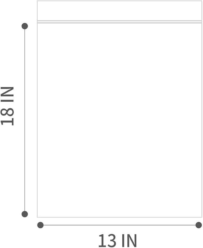 13" X 18" 2 Mil Clear Reclosable Zip Plastic Poly Bags - Image 2