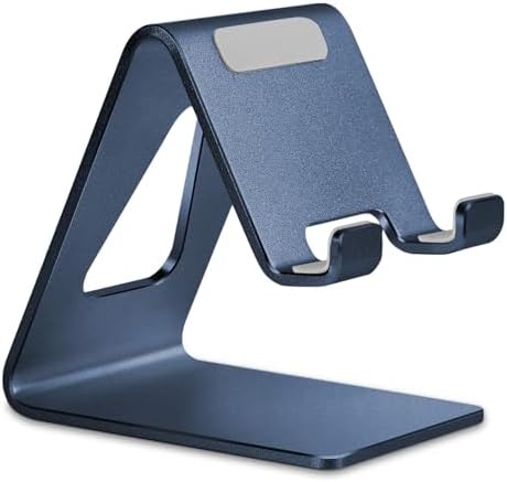 Aoviho Cell Phone Stand for Desk, Aluminum Phone Holder,Navy Blue by Aoviho