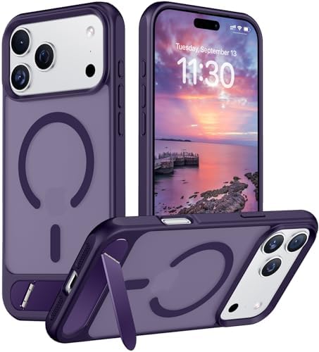 Temdan Magnetic for iPhone 18 Pro Case/iPhone 17 Pro Case Stand Purple by Temdan