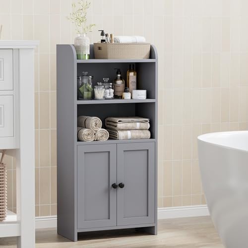 Homhedy Small Bathroom Storage Cabinet, Toilet Paper Storage Cabinet - Image 3