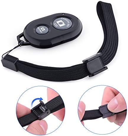 Wireless Camera Remote Shutter for Smartphones (2 Pack), Zttopo Wireless Phone Camera Remote Control Compatible with iPhone/Android Cell Phone - Wrist Strap Included Black&Blue - Image 6