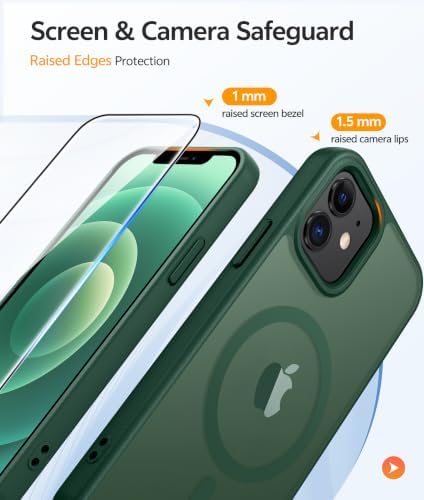FNTCASE for iPhone 13 Mini/iPhone 12 Mini Case, Fit for Magsafe, Green - Image 4