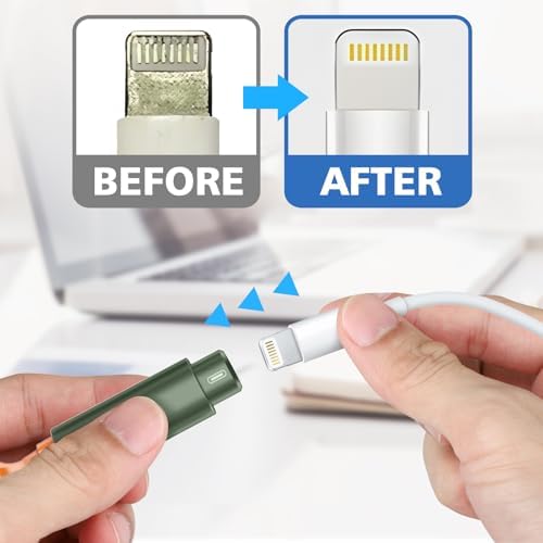 iPhone Cleaning Kit for Charging Port Cleaner AirPod Phone, Army Green - Image 5