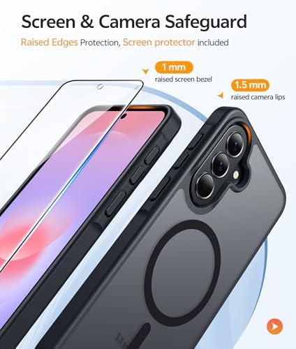 FNTCASE for Galaxy A37/A36 5G Phone Case, Fit for Magsafe, Screen Protector - Image 4