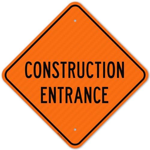Construction Entrance Sign, (SI-77159) by SigoSigns