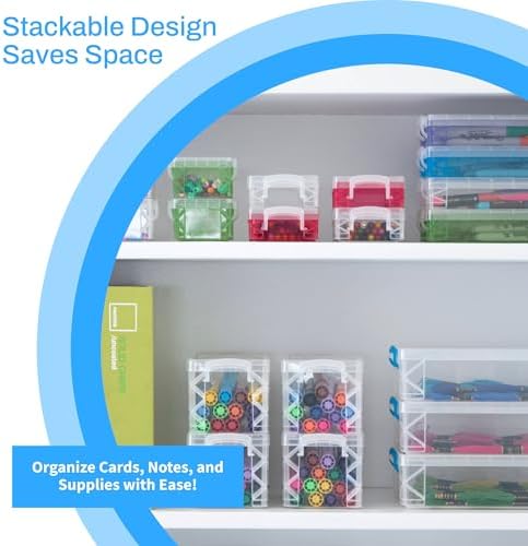 Super Stacker Index Card Box, 3 x 5 Inch Index Cards File Box (61613) - Image 5