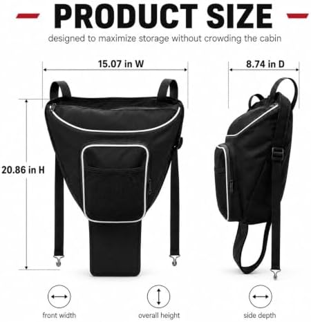 UTV Center Storage Bag for Kubota RTV-X900 Worksite 2014-2024 - Image 2