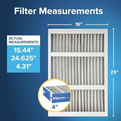 Filtrete 16x25x4 Air Filter, MERV 13, MPR 1900, 2 HVAC Filters - Image 2