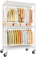 ULIFHOME P1 Rolling Clothes Rack, Portable Wardrobe Closet Holds 500lbs by UlifHome