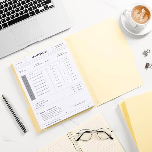 File Folders,50 Pack Manilla Folders 8.5x11,1/3 Cut Tabs Manila File Folders Letter Size for Easy Labeling and Organization,Vanilla Folders Great for Documents Home School Classroom Office Supplies - Image 7