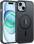 FNTCASE for iPhone 15/14/13 Case, Fit for Magsafe, Translucent Matte Back by FNTCASE