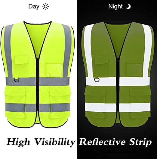 BeautyWill Custom Safety Vest Customized Logo Class 2 High Visibility - Image 3