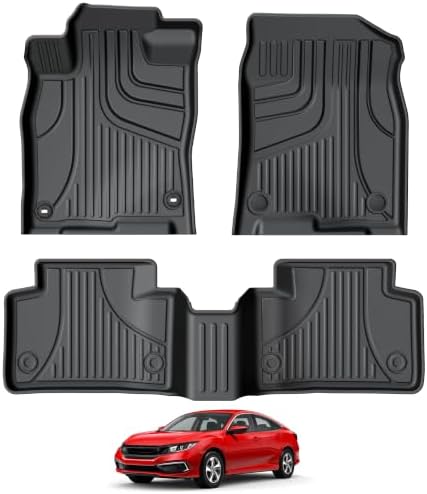 Floor Mats Fit for 2016-2021 Honda Civic Coupe/Sedan/Type R/Hatchback by TTXLIGHTING%C2%AE