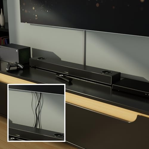 D-Line 157in Cord Cover Kit, Self-Adhesive Wire Hiders, Cable Raceway to Hide Wires on Wall, Electrical Cable Management - 10x 15.7 Lengths & 19 Accessories - 1.18" (W) x 0.59" (H) - Gray - Image 5