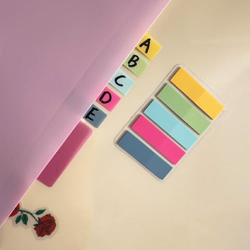 ELII 500 PCS Sticky Tabs 2 Inch Index Tabs, Colored Page Markers - Image 5