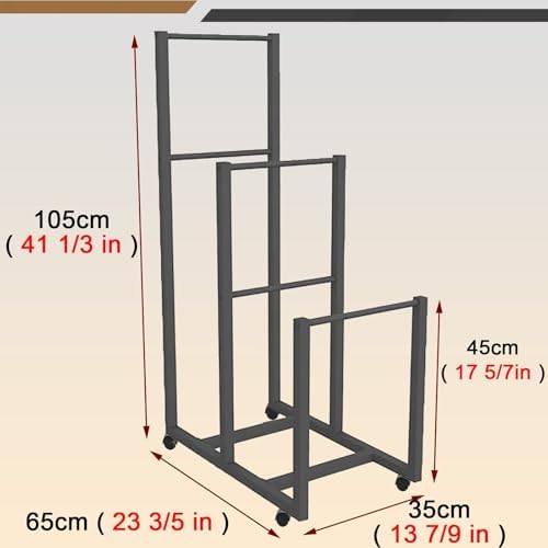 Commercial Carton Storage Rack Cartons Cart, Large Portable Cardboard Stand with Casters Wheels, for Warehouse/Shipping Station Hold Broken Down Boxes(Hold 30-60 Pcs) - Image 2