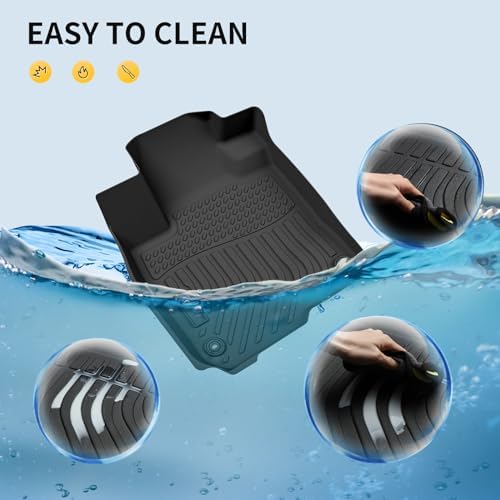 GINOWY-Floor Mats & Cargo Liner for 2018-2026 Honda Odyssey LX｜EX｜EX-L｜Touring｜Elite丨Sport丨Sport-L, All Weather Car Floor Mat Custom Fit for Honda Odyssey Mats Accessories Trunk Mat - Image 7