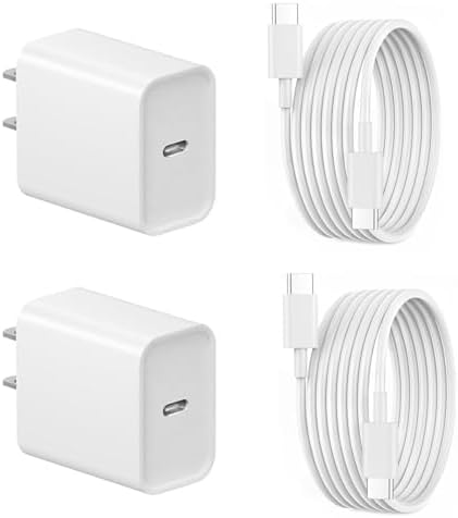 Fast Charging for iPhone 17 16 15 Charger, 2Pack 20W PD Fast iPhone Charger by Kruidvat