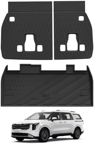3W Cargo Liner & Backrest Mats for Kia Carnival Hybrid & Gas 2025-2027 by 3W