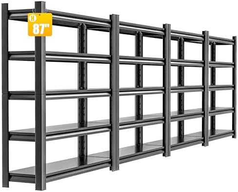 Garage Shelving, 48"W x 24"D x 87"H, Heavy Duty Metal Storage Shelves by HzdbhdGarageShelving