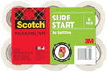 Scotch Sure Start Packing Tape Refill, 900 in x 900 in, 6 Rolls by ScotchBrand