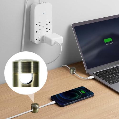 SmallCat 10 Sets Charger Holders for Cords, Cord Holder, Antique Copper - Image 6