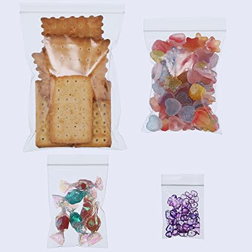 Zonon 100 Pcs Clear Reclosable Zipper Storage Bags Resealable Poly Bag, Xs - Image 6